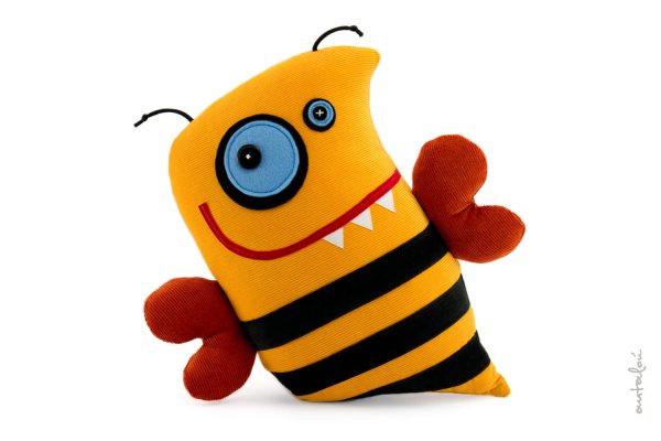 handmade yellow bee - antalou soft toys