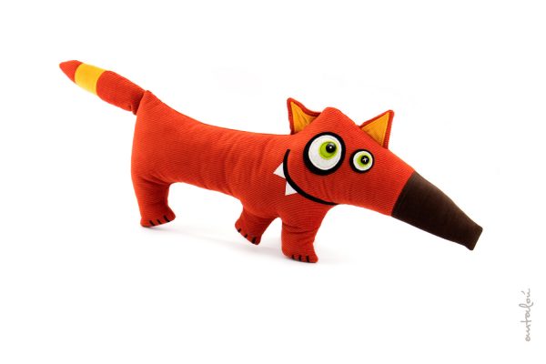 fox handmade soft toy by antalou