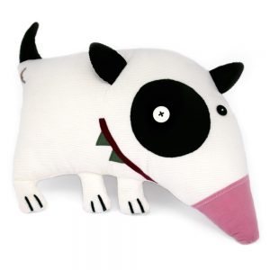 bull terrier, handmade soft toys _ pet hugs - antalou