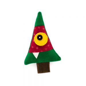 christmas tree pin, christmas brooch, handmade soft toy by antalou