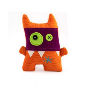 mini masked orange monster _by antalou handmade soft toys